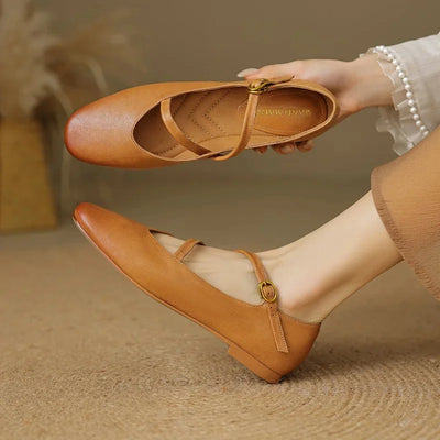Anie - Leather Ballet Flats