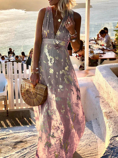 Amy - Elegant Floral Maxi Dress