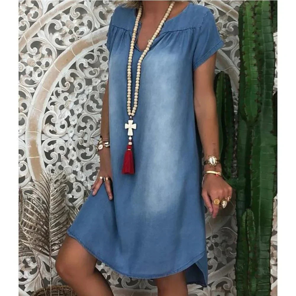 Layla - Relaxed Denim Summer Dress