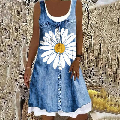 Delilah - Soft and Elegant Denim Dress