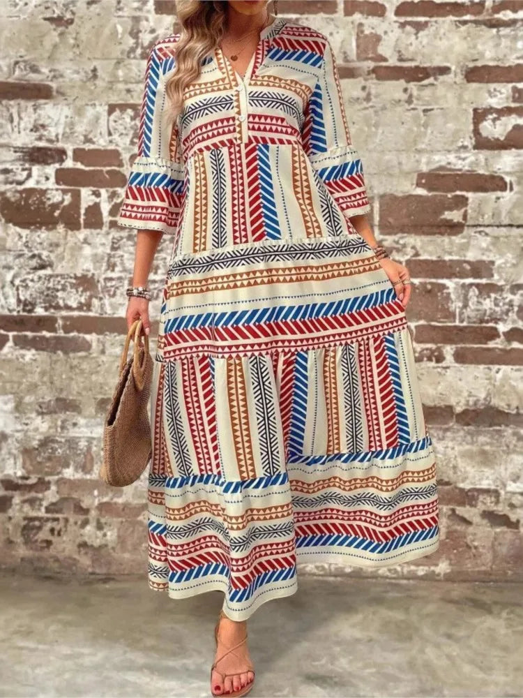 Blaire | Relaxed Printed Maxi Dress