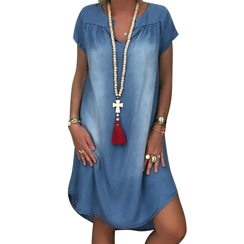 Layla - Relaxed Denim Summer Dress