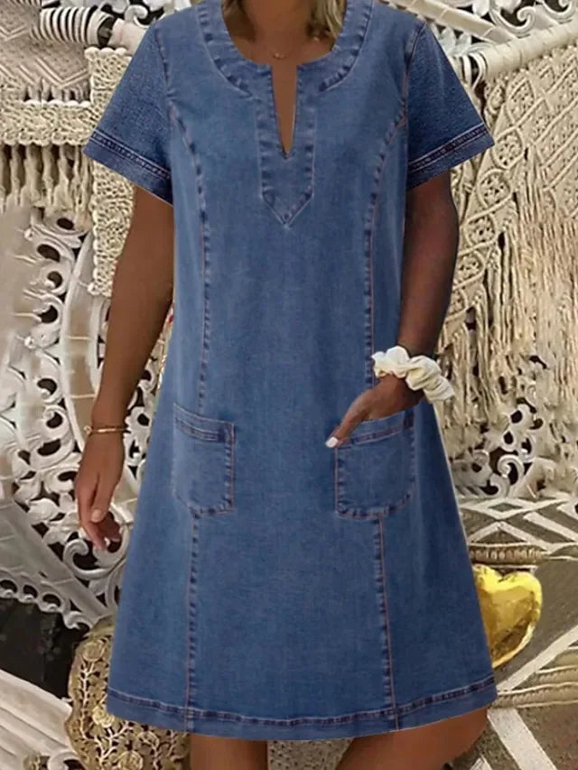 Sandra | Soft Denim Dress