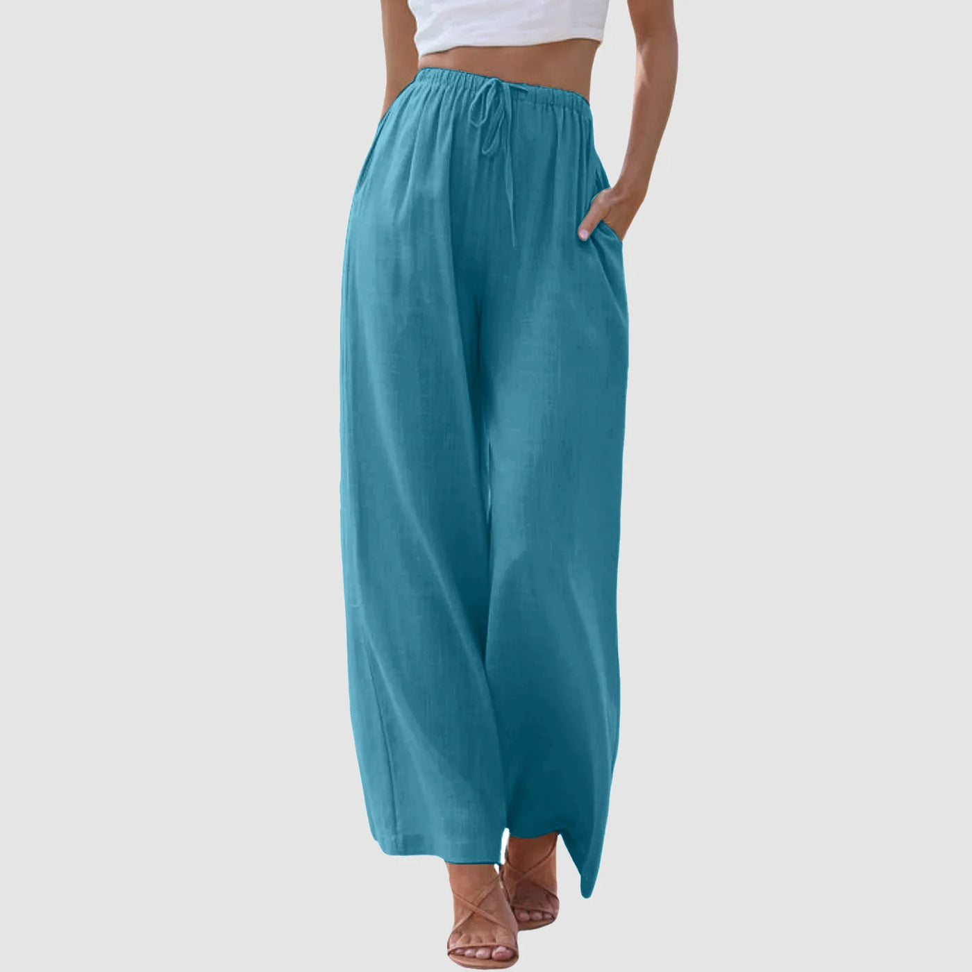 Romane – Loose Cotton-Linen Pants