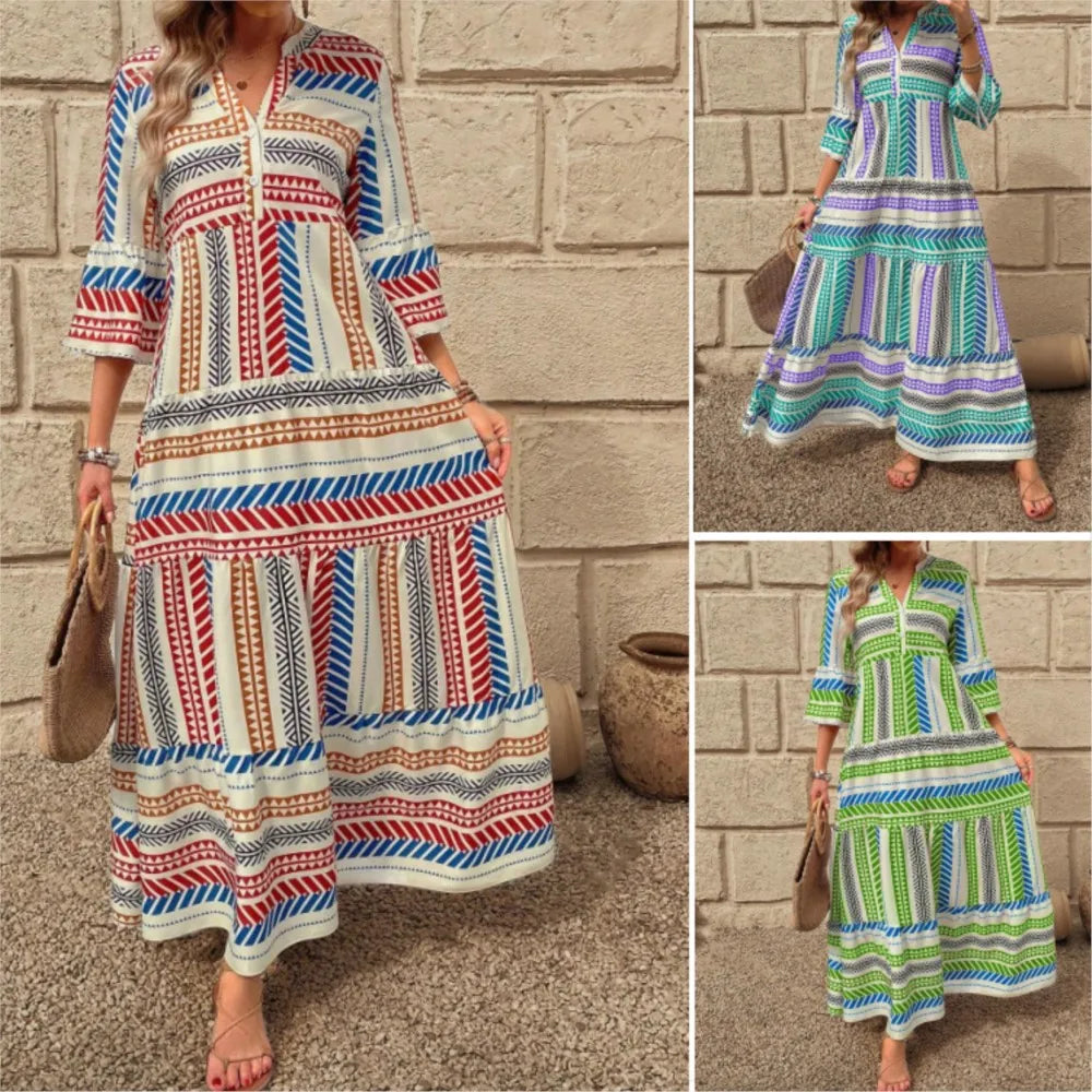 Blaire | Relaxed Printed Maxi Dress