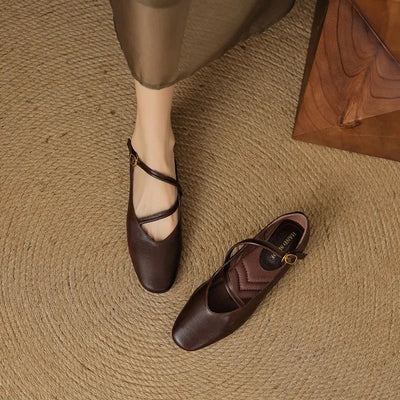 Anie - Leather Ballet Flats