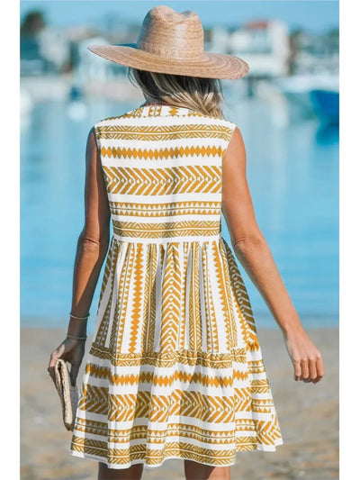 Katrina - Geometric Summer Dress