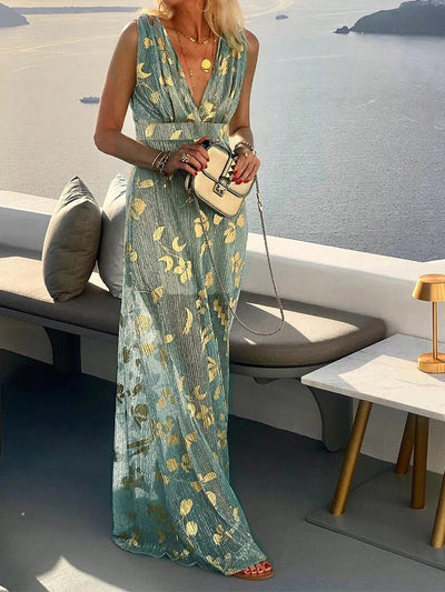 Amy - Elegant Floral Maxi Dress