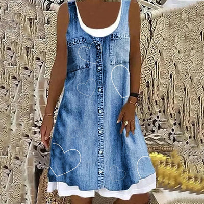 Delilah - Soft and Elegant Denim Dress