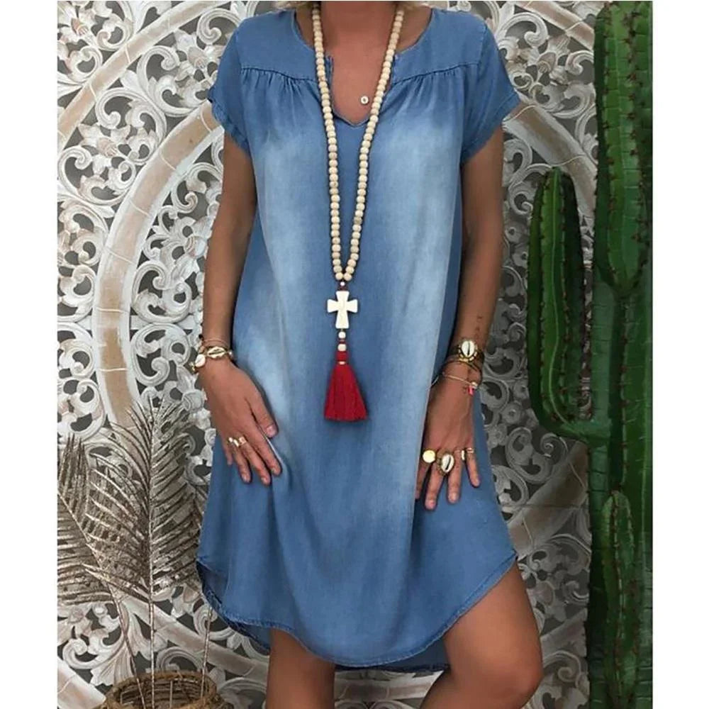 Layla - Relaxed Denim Summer Dress
