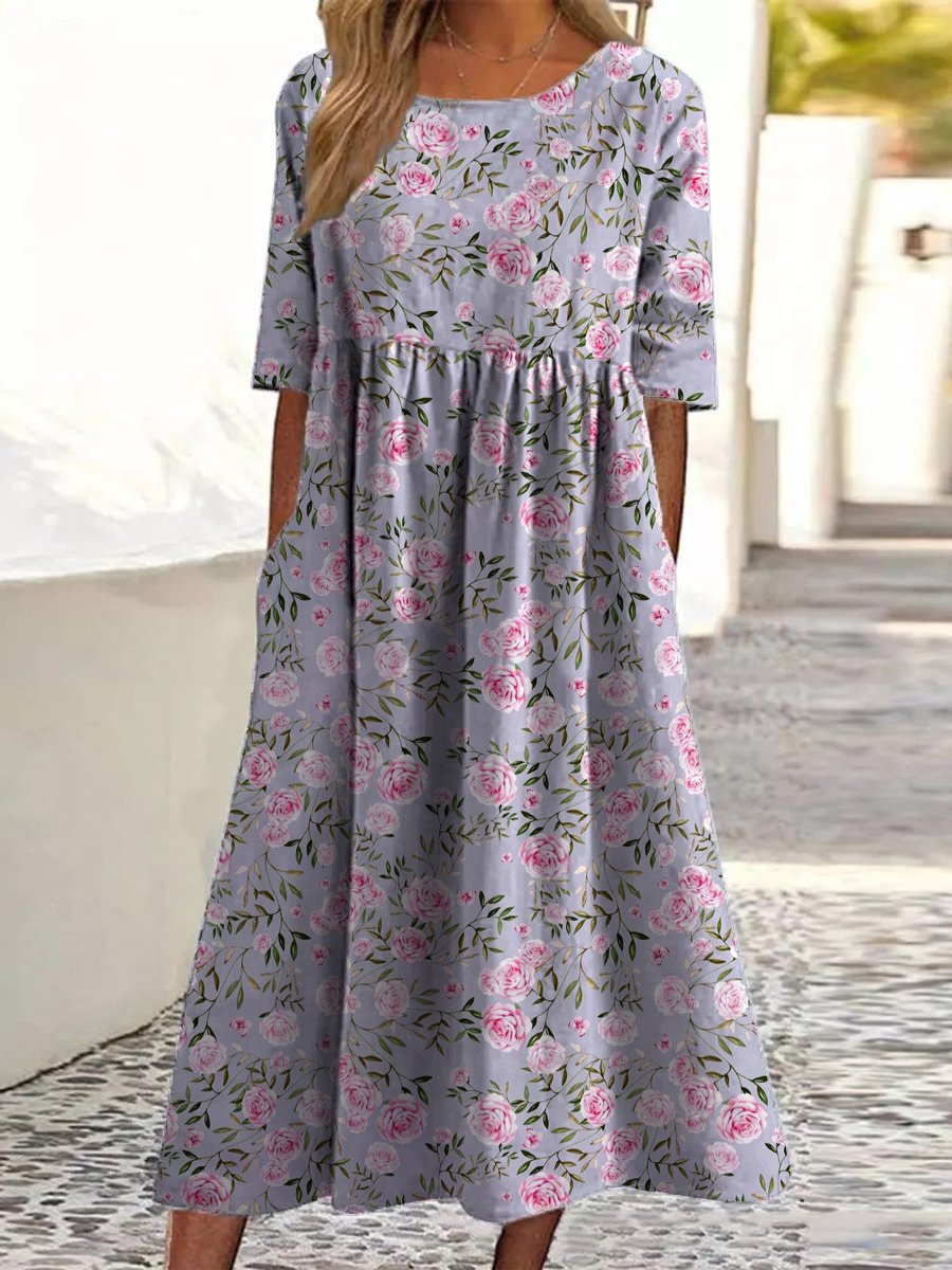 Wendy | Embroidered Relaxed Midi Dress