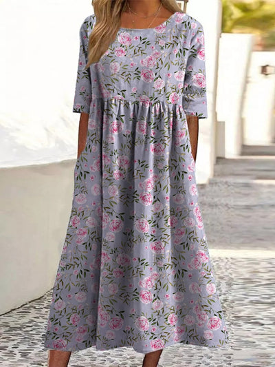 Wendy | Embroidered Relaxed Midi Dress