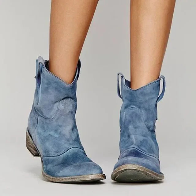Linny - Vintage Western Ankle Boots