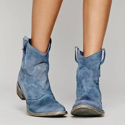 Linny - Vintage Western Ankle Boots