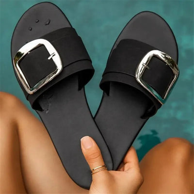Soleil - Luxe Buckle Slides