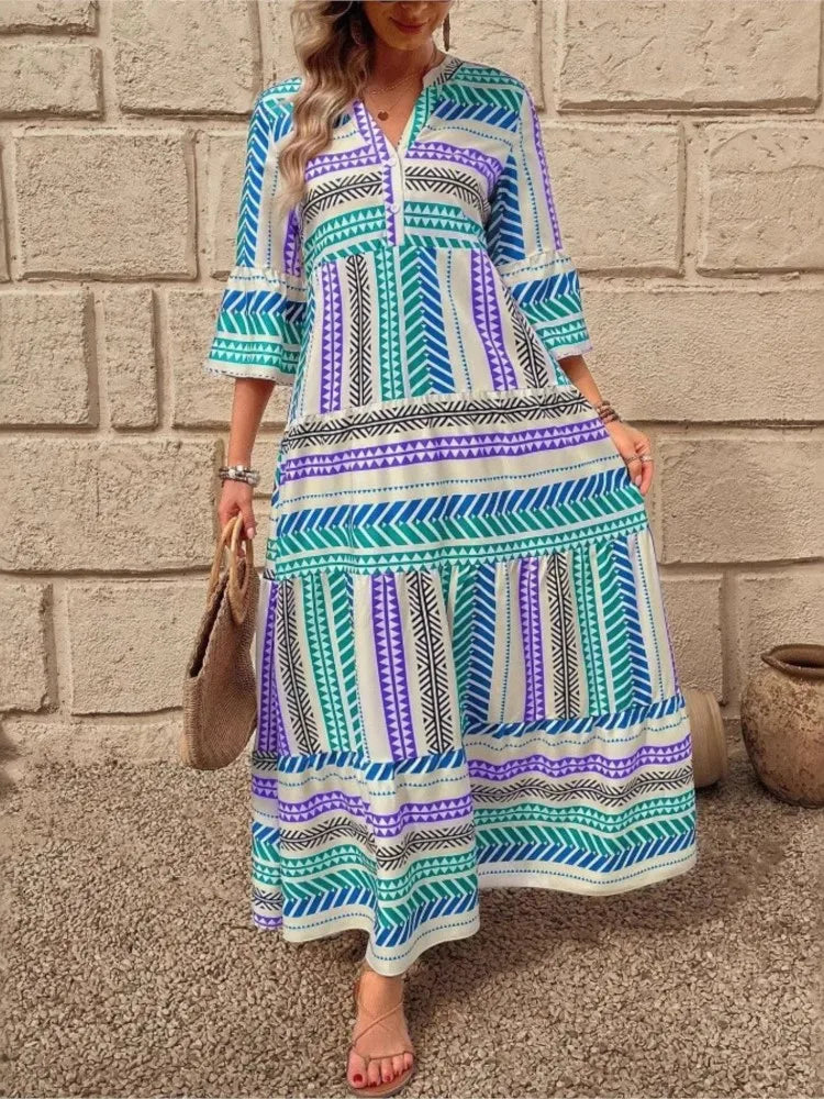 Blaire | Relaxed Printed Maxi Dress