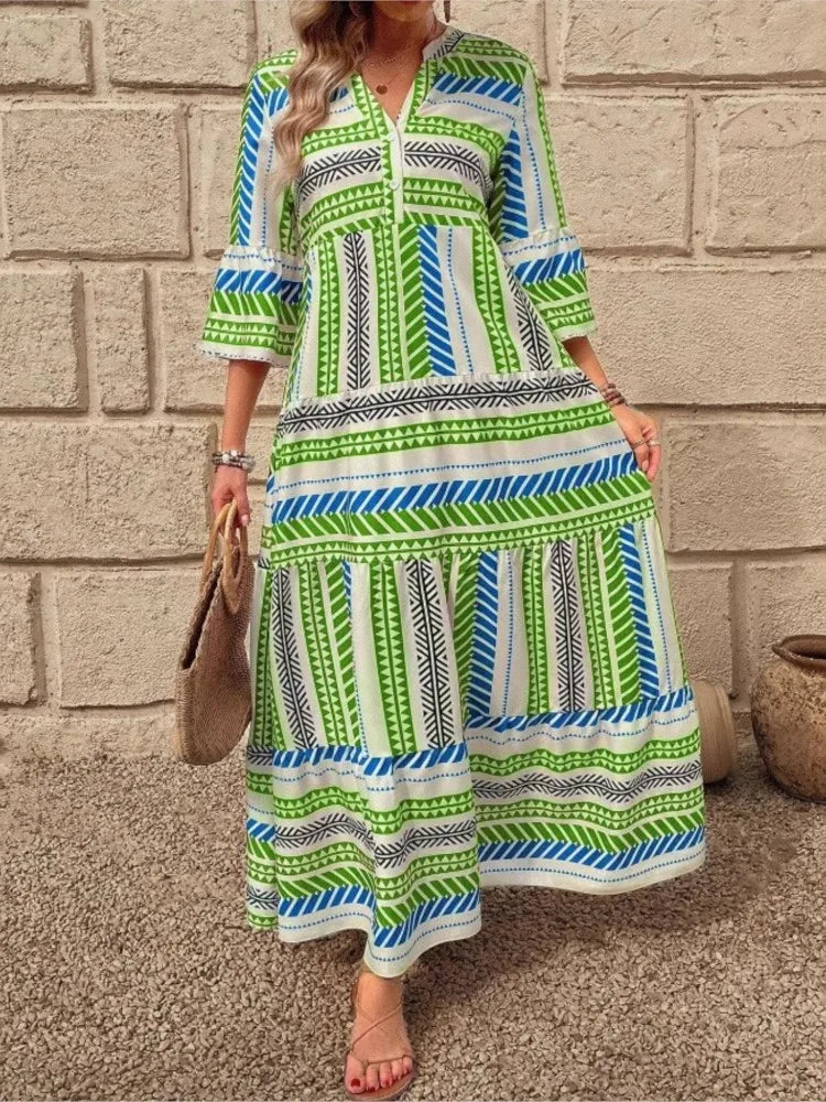 Blaire | Relaxed Printed Maxi Dress