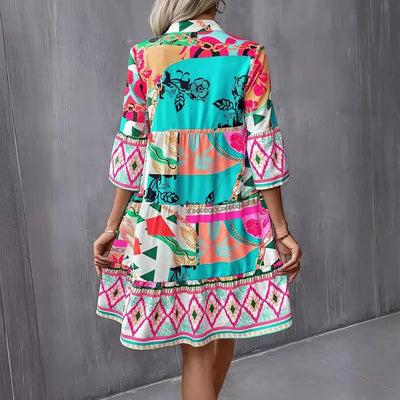 Anastasia | Vibrant Printed Dress