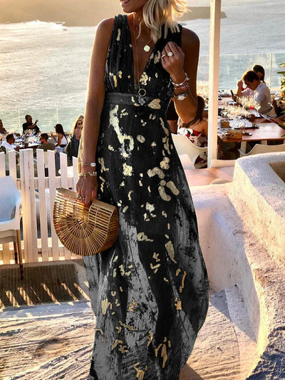 Amy - Elegant Floral Maxi Dress