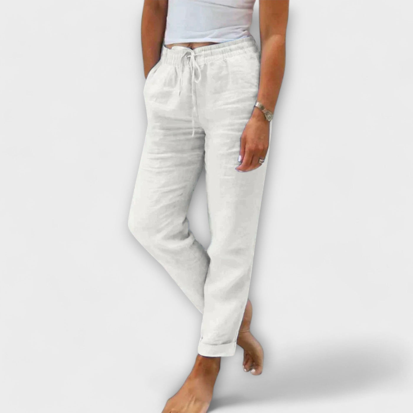 Lucie – Lightweight and Natural Linen Pants