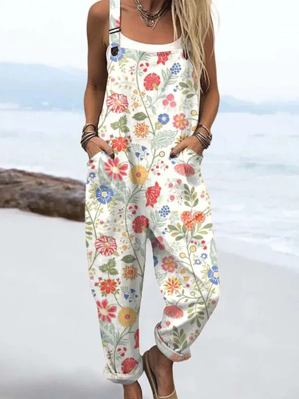 Amélie – Casual Floral Jumpsuit