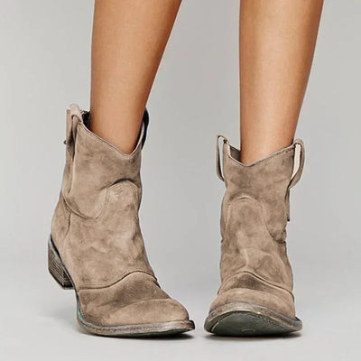 Linny - Vintage Western Ankle Boots