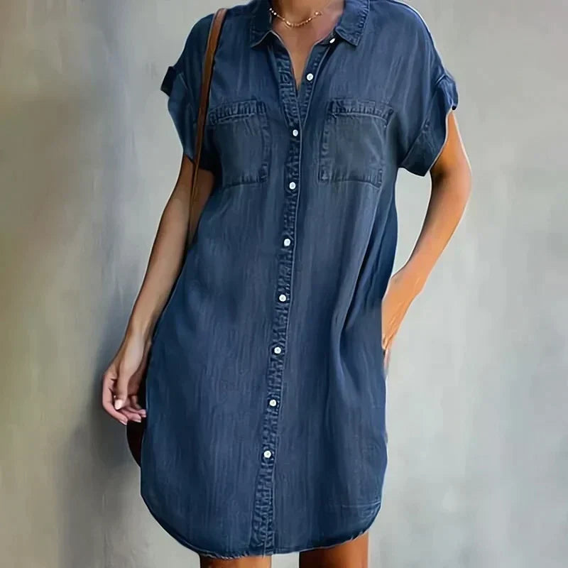 Aubree - Casual Denim Dress