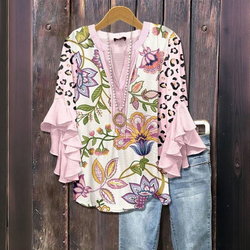 Wild petal | playful floral blouse