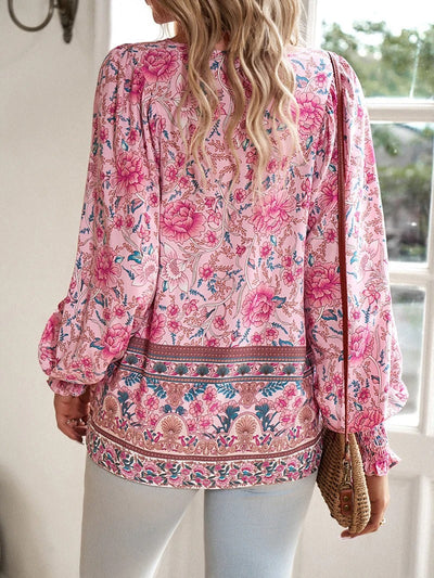 Lucy | Boho Floral Blouse