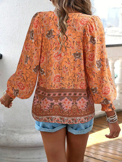 Lucy | Boho Floral Blouse