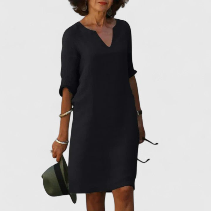 Taylor - Comfortable V-Neck Dress