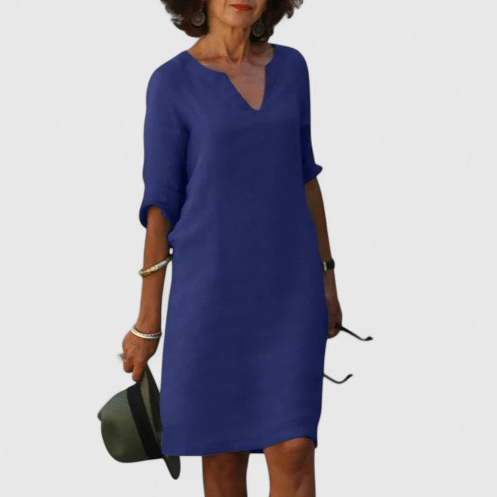 Taylor - Comfortable V-Neck Dress