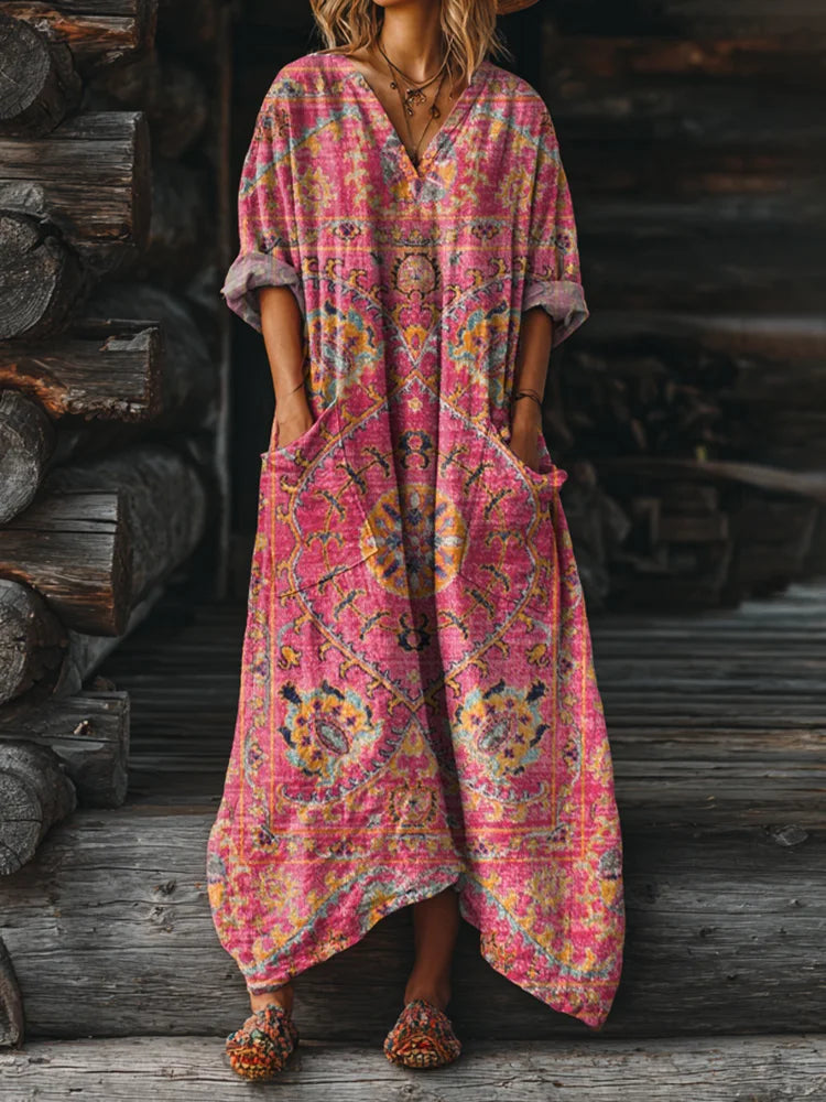 Ophira - Vintage Boho Dress with Pockets