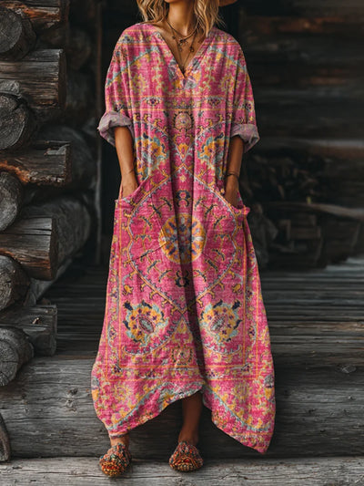 Ophira - Vintage Boho Dress with Pockets
