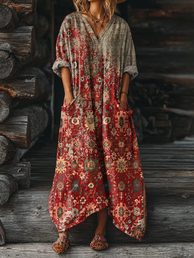 Ophira - Vintage Boho Dress with Pockets