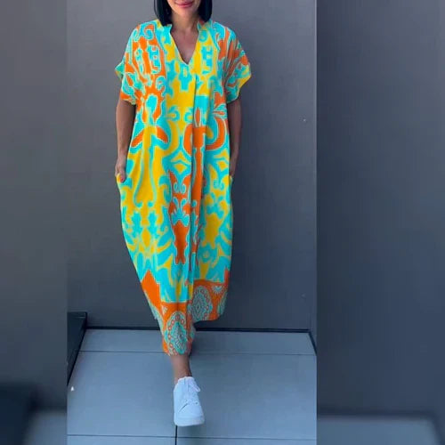Deborah | Vibrant Printed Maxi Dress