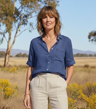 Elisabeth | Short Sleeve Blouse