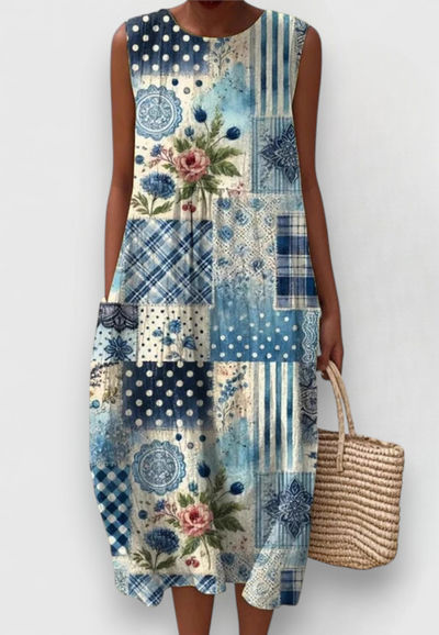 Alizhyah - Elegant Ocean Blue Dress